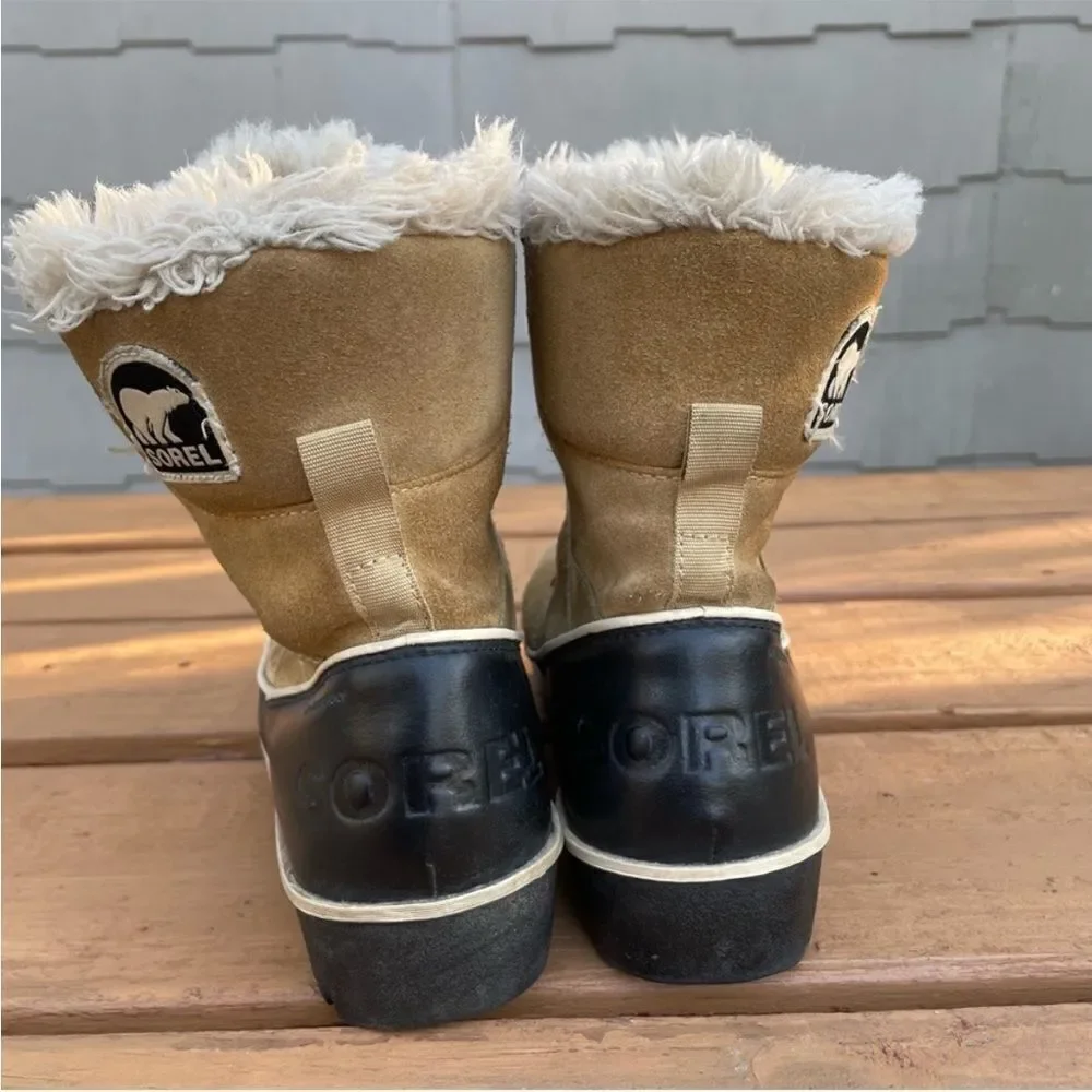 Sorel‎ Tivoli II Womens Winter Snow Boots Size 6 Suede Waterproof NL2089-373